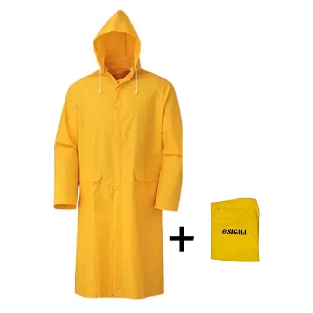 Плащ от дождя Storm XXL желтый SIGMA (9461401), фото  | SNABZHENIE.com.ua