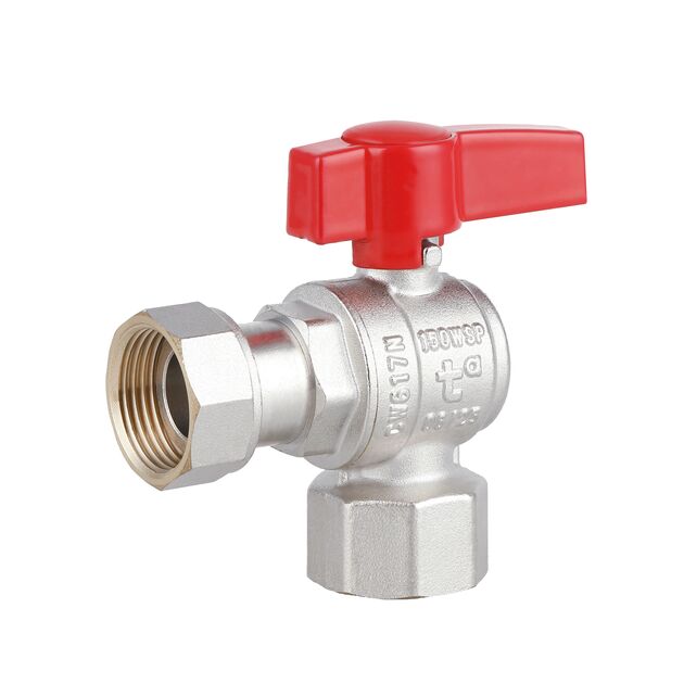 Thermo Alliance Standart Кран шаровой 3/4"ВВ угловой, PN40, с накидной гайкой TAS223W20, фото  | SNABZHENIE.com.ua
