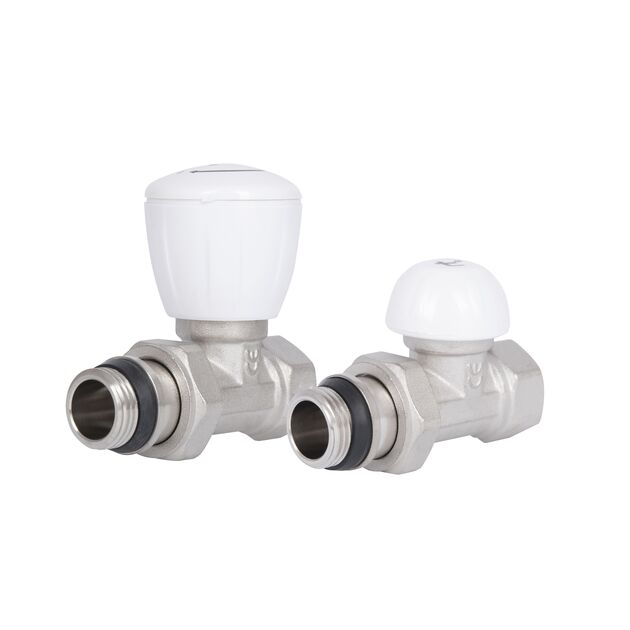 Комплект кранов радиаторных Thermo Alliance Standart 1/2"ВН прямой TAS230W15, фото  | SNABZHENIE.com.ua