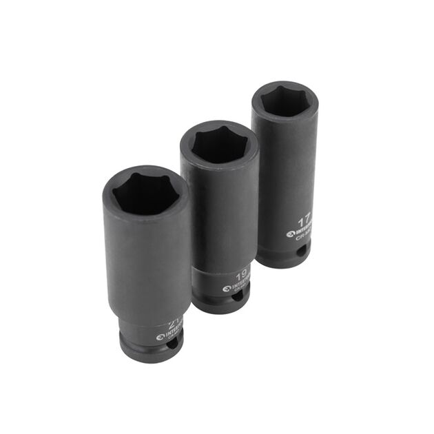 Набір головок ударних подовжених 1/2" 3 од., 17, 19, 21 мм, CrMo STORM, фото  | SNABZHENIE.com.ua