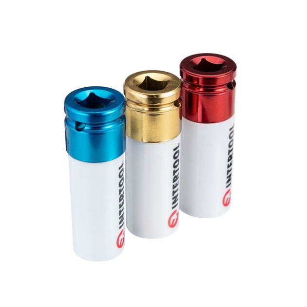 Набір головок ударних подовжених для алюмінієвих дисків 1/2" 3 од., 17, 19, 21 мм, CrMo STORM, фото , зображення 2 | SNABZHENIE.com.ua Набір головок ударних подовжених для алюмінієвих дисків 1/2" 3 од., 17, 19, 21 мм, CrMo STORM, фото , зображення 2 | SNABZHENIE.com.ua