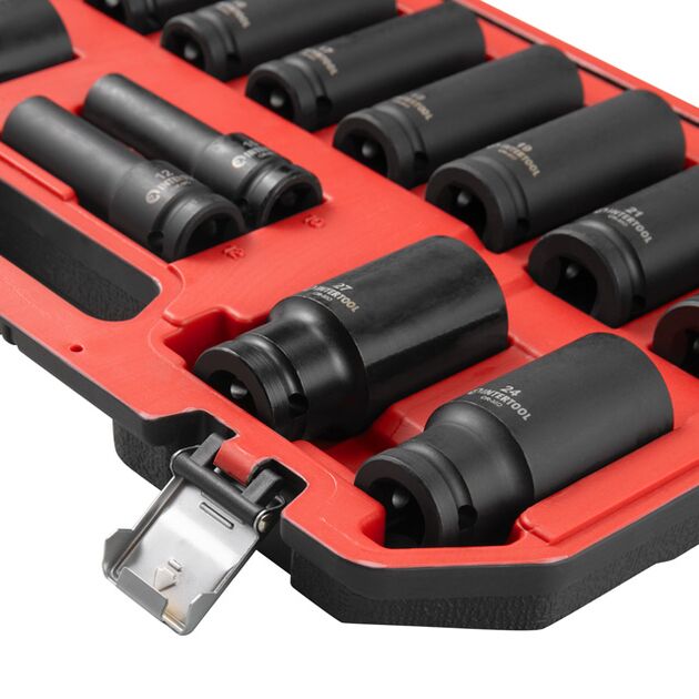 Набір головок ударних подовжених 1/2", 15 од., 10-32 мм, Cr-Mo, STORM, фото , изображение 4 | SNABZHENIE.com.ua