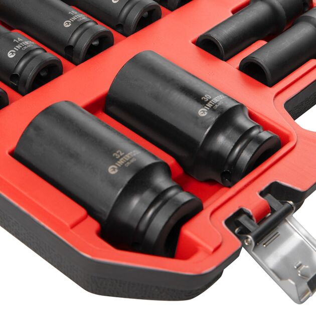 Набір головок ударних подовжених 1/2", 15 од., 10-32 мм, Cr-Mo, STORM, фото , изображение 5 | SNABZHENIE.com.ua