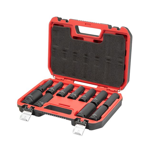 Набір головок ударних подовжених 1/2", 11 од., 10-24 мм, Cr-Mo, STORM, фото  | SNABZHENIE.com.ua Набір головок ударних подовжених 1/2", 11 од., 10-24 мм, Cr-Mo, STORM, фото  | SNABZHENIE.com.ua