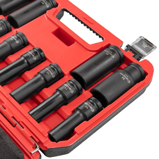 Набір головок ударних подовжених 1/2", 11 од., 10-24 мм, Cr-Mo, STORM, фото , зображення 4 | SNABZHENIE.com.ua Набір головок ударних подовжених 1/2", 11 од., 10-24 мм, Cr-Mo, STORM, фото , зображення 4 | SNABZHENIE.com.ua