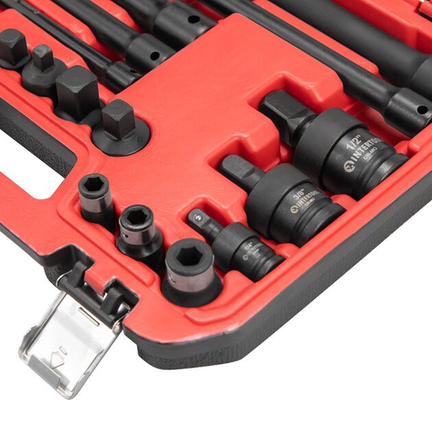 Набір перехідників та подовжувачів ударних, 18 од., Cr-V/Cr-Mo, STORM, фото , зображення 4 | SNABZHENIE.com.ua Набір перехідників та подовжувачів ударних, 18 од., Cr-V/Cr-Mo, STORM, фото , зображення 4 | SNABZHENIE.com.ua