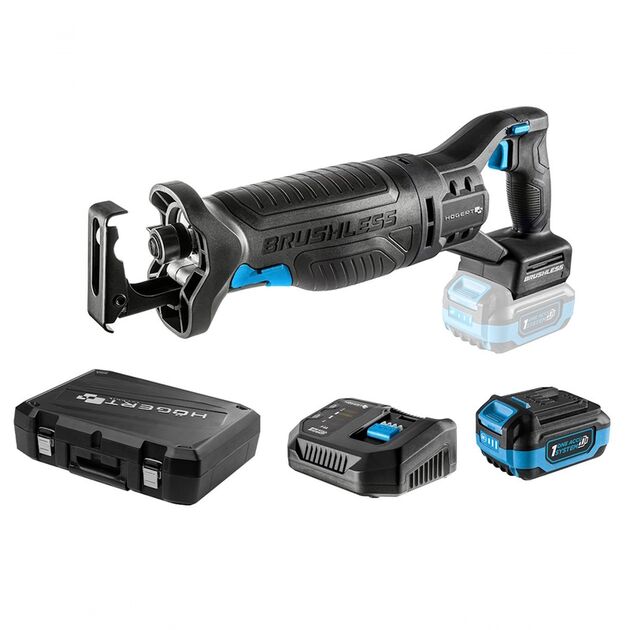 Набір Акумуляторна безщіткова шабельна пила + акумулятор + зарядний пристрій + кейс  0 - 3000 (HT2E252-B14RS), фото  | SNABZHENIE.com.ua