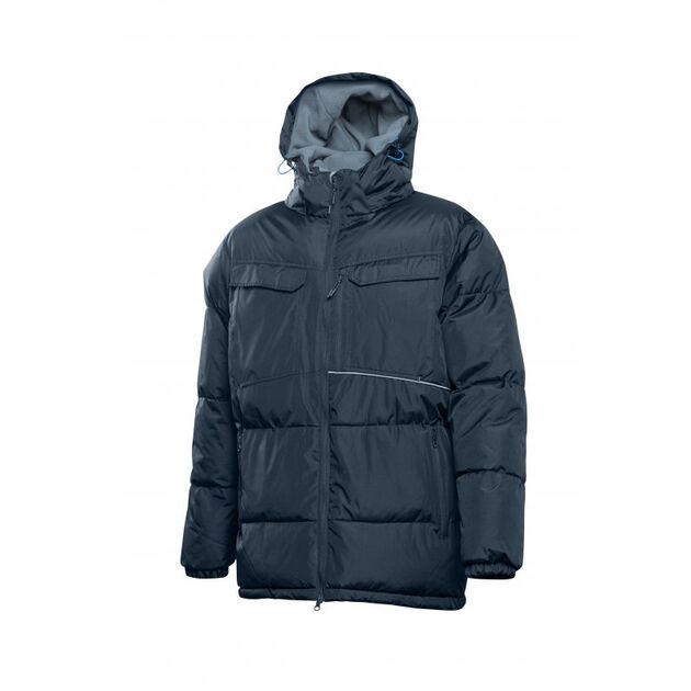 LEON утеплена куртка з капюшоном темно-синя  2XL (HT5K926-2XL), фото  | SNABZHENIE.com.ua