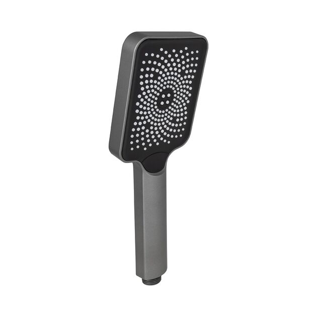 Лейка для ручного душа Lidz Niagara 33 145x95 мм прямоугольная LDNIA33GRP48538 Graphite, фото  | SNABZHENIE.com.ua