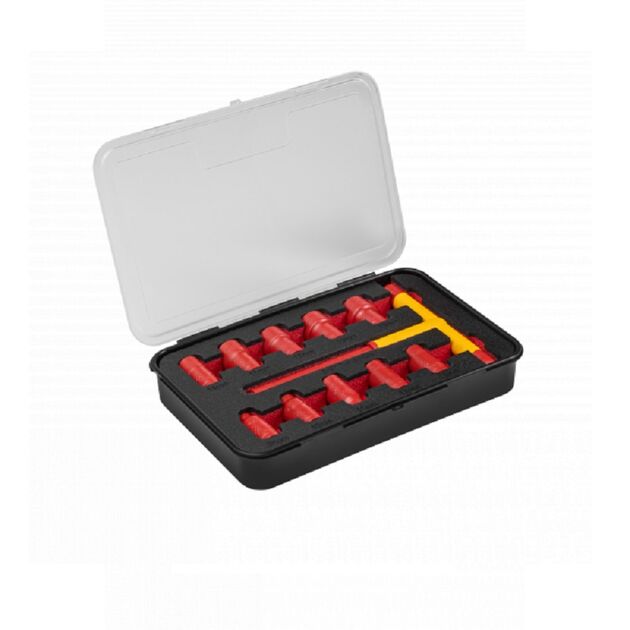 Набір головок діелектричних з Т-подібним воротком, 1000V  8 - 19 (HT1E102), фото  | SNABZHENIE.com.ua