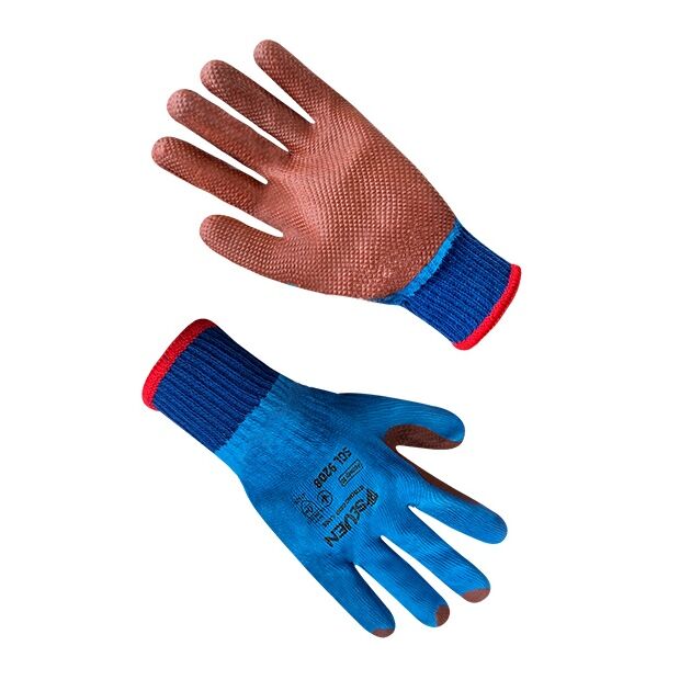 Рукавички "Скляр" сині з червоним латексним покриттям  10 (69208), фото  | SNABZHENIE.com.ua