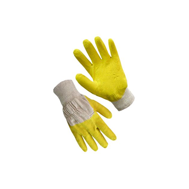 Рукавички "Скляр" з жовтим латексним покриттям  10 (69421), фото  | SNABZHENIE.com.ua