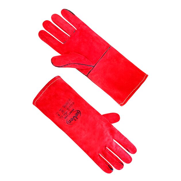 Рукавиця Крага на підкладці червона довга  10 (69246), фото  | SNABZHENIE.com.ua