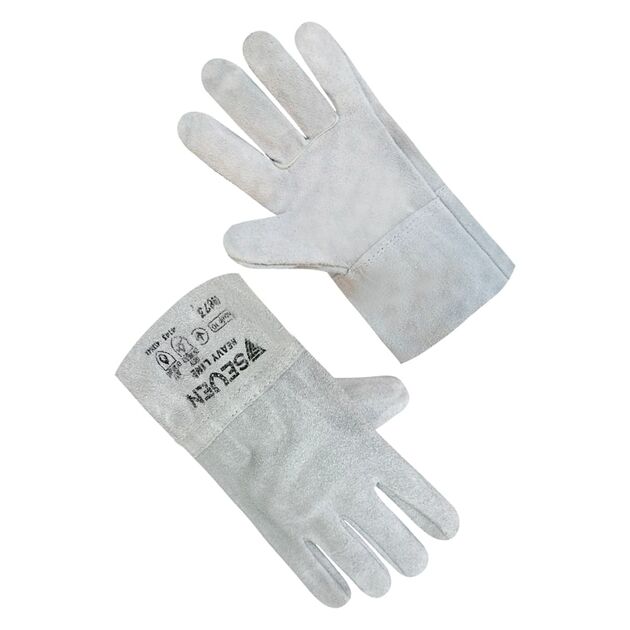 Рукавичка Крага Seven без підкладки сіра коротка, 10 р.  10 (69873), фото  | SNABZHENIE.com.ua