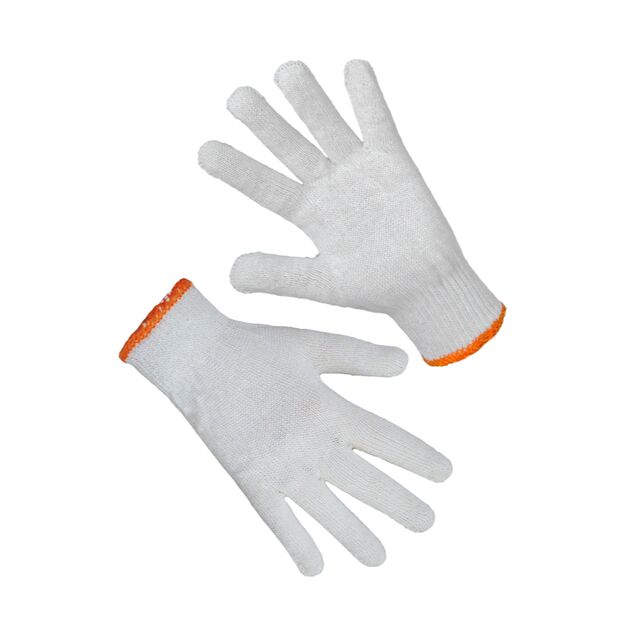 Рукавички трикотажні білі без ПВХ крапки 78300 10р.  10 (69222), фото  | SNABZHENIE.com.ua
