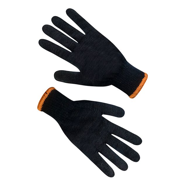 Рукавички трикотажні чорні без ПВХ крапки 78501 10р.  10 (69018), фото  | SNABZHENIE.com.ua