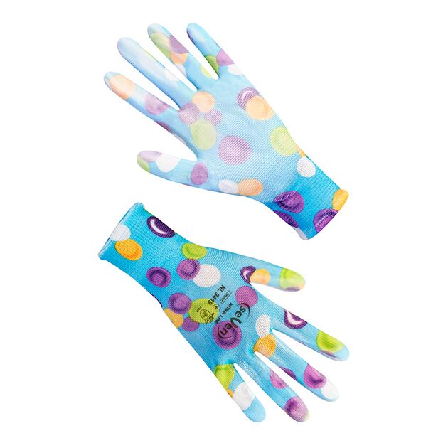 Рукавички жіночі синтетичні з нітриловим покриттям  8 (69415), фото  | SNABZHENIE.com.ua