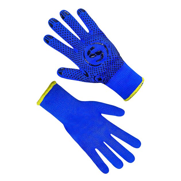 Рукавички утеплені сині з ПВХ точкою 69135 "б"  ПВХ (69135), фото  | SNABZHENIE.com.ua