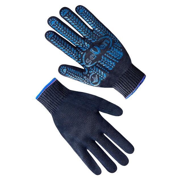 Рукавички трикотажні чорні з ПВХ крапкою  12 (69806), фото  | SNABZHENIE.com.ua