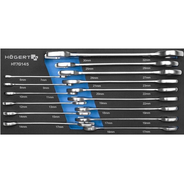 Набір ріжкових ключів EVA 15шт. HT1W501-HT1W517  15 (HT7G145-1), фото  | SNABZHENIE.com.ua