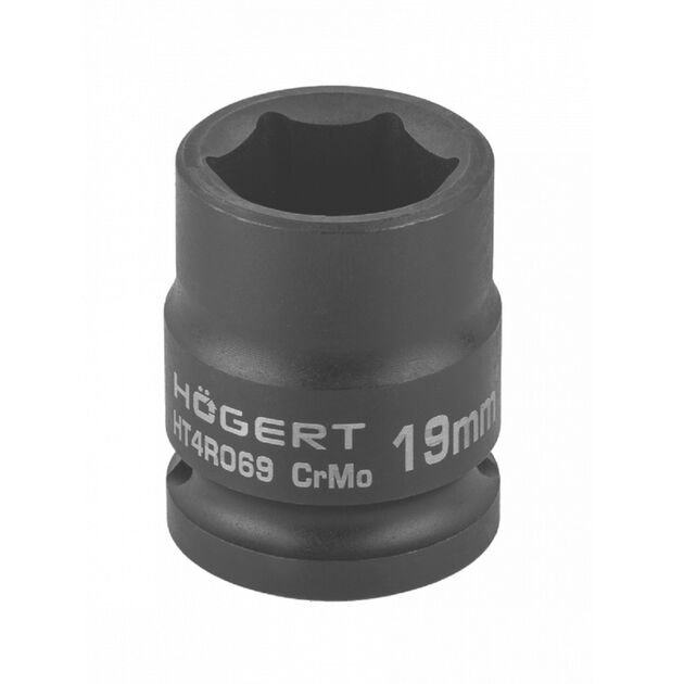 Голівка торцева ударна шестигранна  19 (HT4R069), фото  | SNABZHENIE.com.ua