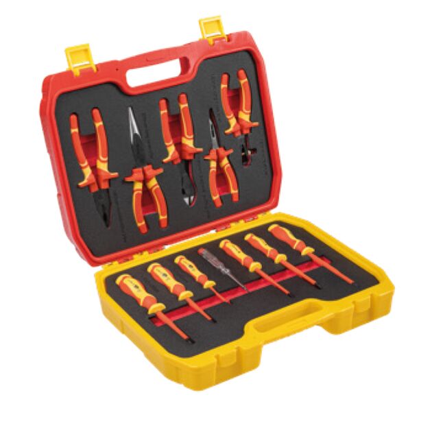 Набір ізольованих інструментів 1000V  12 (HT1E100), фото  | SNABZHENIE.com.ua