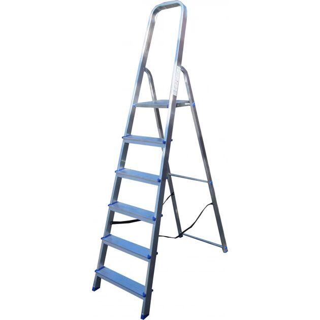 Стрем'янка алюмінієва, 6 сходинок   (ALW 506), фото  | SNABZHENIE.com.ua