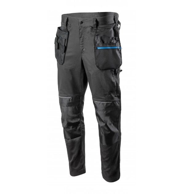 Штани робочі WURNITZ еластичні, темно-сірі  3XL (HT5K809-3XL), фото  | SNABZHENIE.com.ua