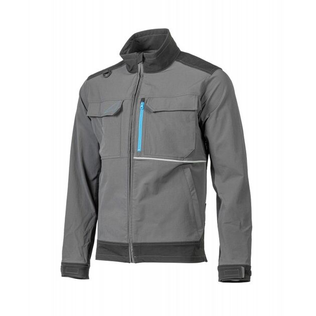 Куртка робоча TAUBER 4-way stretch, темно-сіра  3XL (HT5K811-3XL), фото  | SNABZHENIE.com.ua