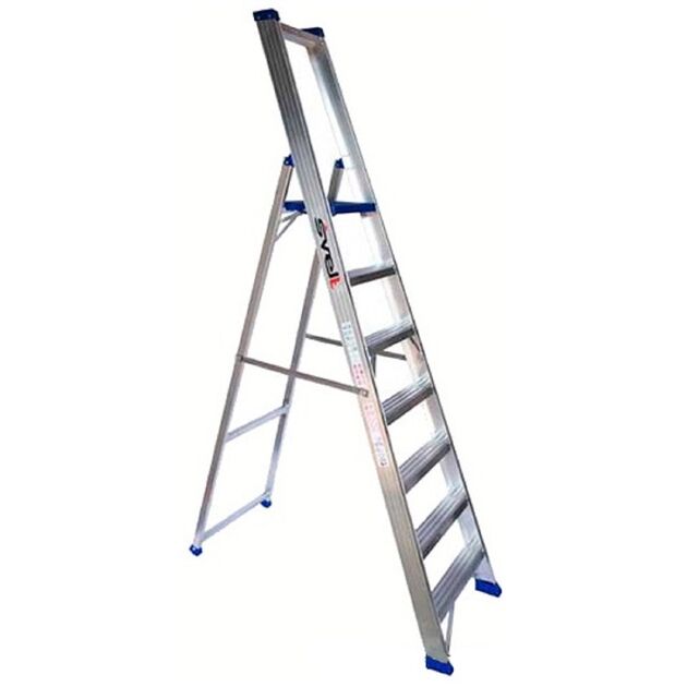 Стрем'янка професійна алюмінієва, 7 сходинок  2.45 (SVELT), фото  | SNABZHENIE.com.ua