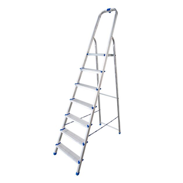 Стрем'янка алюмінієва, 7 сходинок  2.17 (VIRASTAR), фото  | SNABZHENIE.com.ua