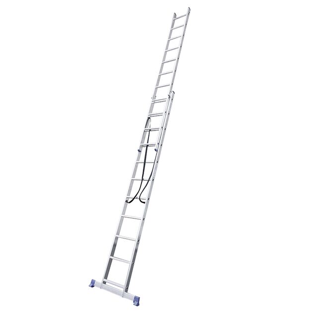 Алюмінієва двосекційна драбина  5.3 (VIRASTAR), фото  | SNABZHENIE.com.ua