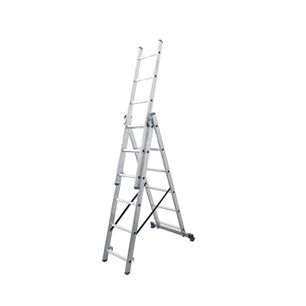 Алюмінієва трисекційна драбина  3.9 (VIRASTAR), фото  | SNABZHENIE.com.ua