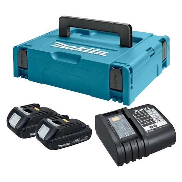 Набір акумуляторів LXT (BL1815Nx2, DC18SD, Makpac1)  18 (197136-5), фото  | SNABZHENIE.com.ua