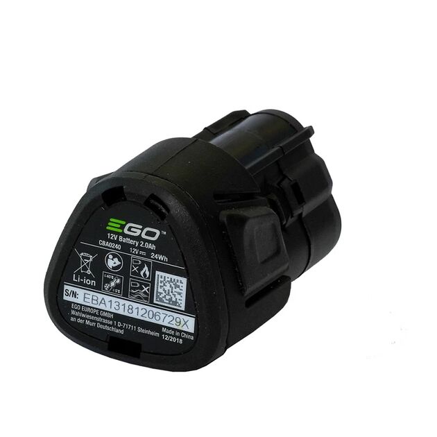 Акумуляторна батарея 2А*год, 12В, CBA0240 до інструменту CHT2001E EGO  12 (0400123002), фото  | SNABZHENIE.com.ua