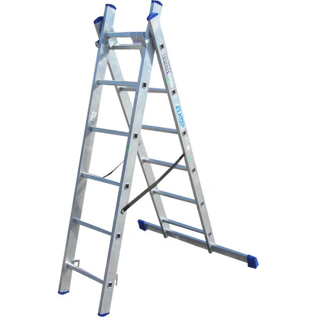 Драбина двосекційна, розкладна  2.4 (VHR HK 2*6), фото  | SNABZHENIE.com.ua