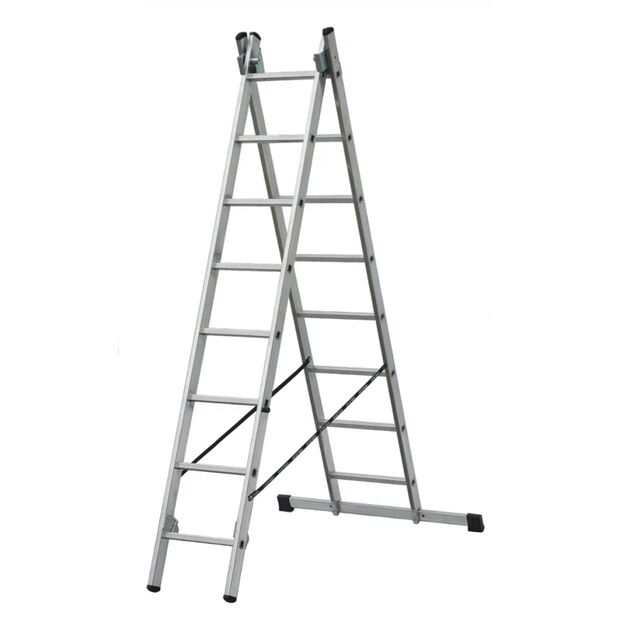 Драбина двосекційна, розкладна  3.5 (VHR Т 2*8), фото  | SNABZHENIE.com.ua