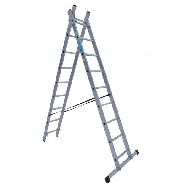 Драбина двосекційна, розкладна  4 (VHR Т 2*9), фото  | SNABZHENIE.com.ua