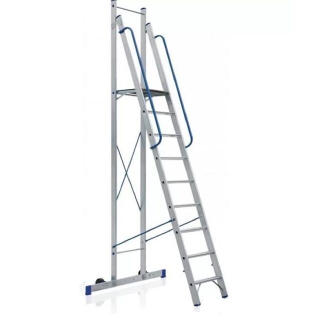 Стрем'янка-помост алюмінієва 5 сходинок  3.16 (TOR 709), фото  | SNABZHENIE.com.ua