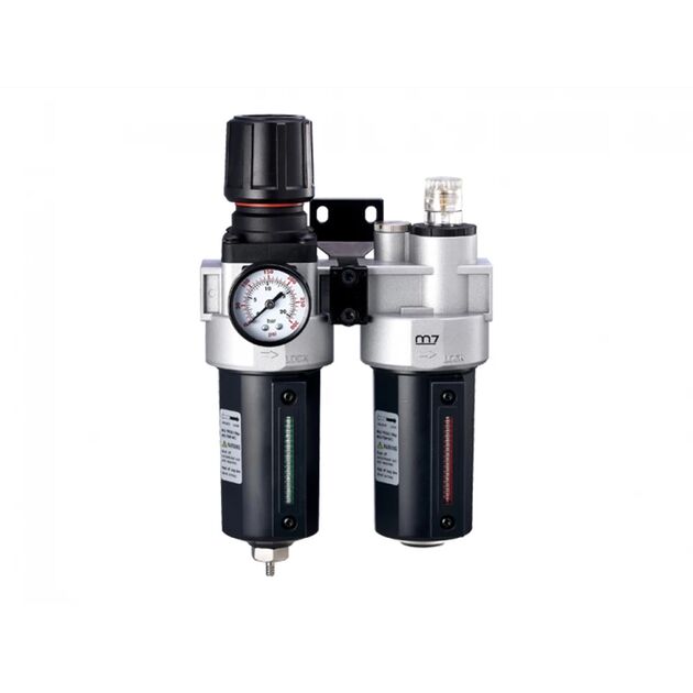 Блок підготовки повітря з манометром 1/2"  1/2" (SV-2431), фото  | SNABZHENIE.com.ua