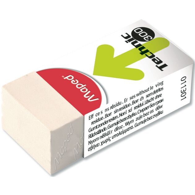 Гумка TECHNIC 300, дисплей (36 шт/уп.) 17,8*39*12,3  Олівець (Im-off), фото  | SNABZHENIE.com.ua