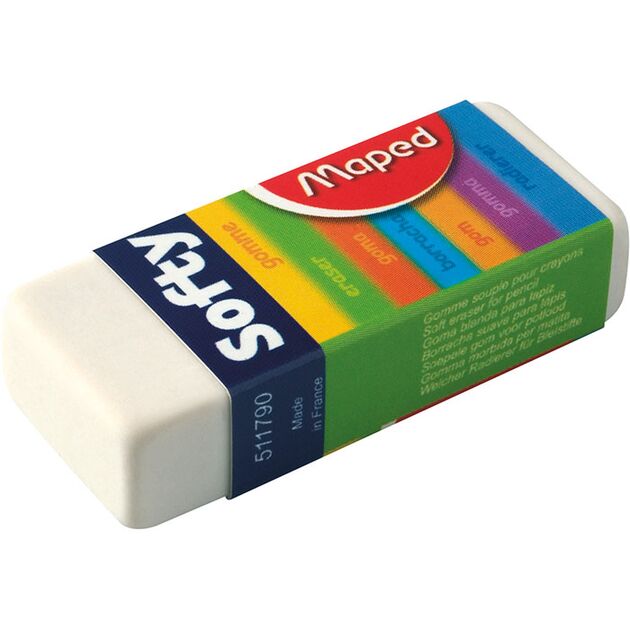 Гумка SOFTY у картонному тримачі, дисплей  Олівець (Im-off), фото  | SNABZHENIE.com.ua