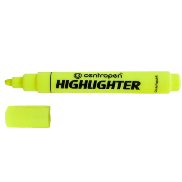 Текст-маркер флуор. Fax клинопод.,1-4,6мм., жовтий  Текстовиділювач (Im-off), фото  | SNABZHENIE.com.ua