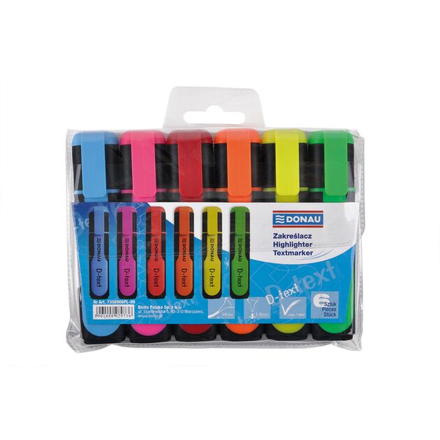 Комплект текст-маркерів "D-Text" 6 кольорів  Набір (Im-off), фото  | SNABZHENIE.com.ua