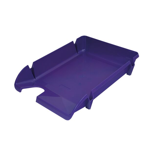 Лоток пластиковий горизонтальний КОМПАКТ, фіолетовий  1 (80608), фото  | SNABZHENIE.com.ua