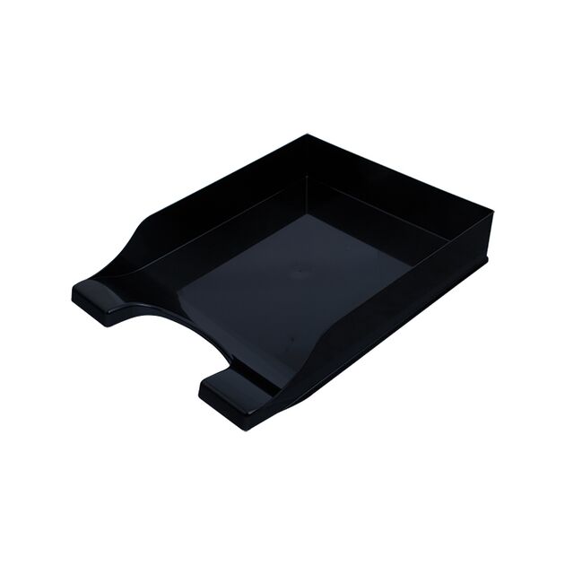 Лоток пластиковий горизонтальний Симетрія, чорний  1 (80803), фото  | SNABZHENIE.com.ua