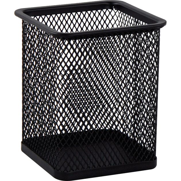 Підставка для ручок квадратна, металева, чорна  Метал (Im-off), фото  | SNABZHENIE.com.ua