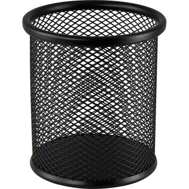 Підставка для ручок кругла, металева, чорна  Метал (Im-off), фото  | SNABZHENIE.com.ua