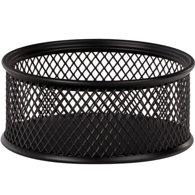 Підставка для скріпок, металева, чорна  d80x38мм (Im-off), фото  | SNABZHENIE.com.ua