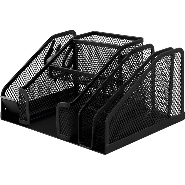 Органайзер настільний, металевий, чорний  Метал (Im-off), фото  | SNABZHENIE.com.ua